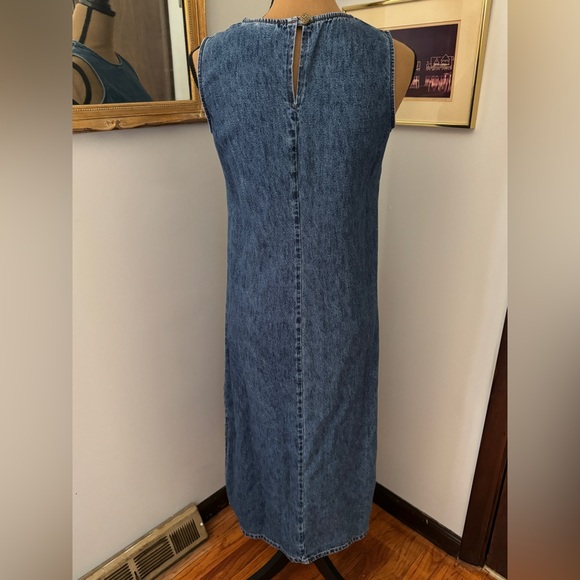 Vintage 1990/ 2000s Denim Embroidered Dress and Jean Jacket - Picture 6 of 12